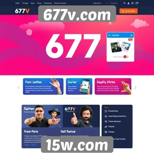 Análise da interface de usuário do site 677v.com